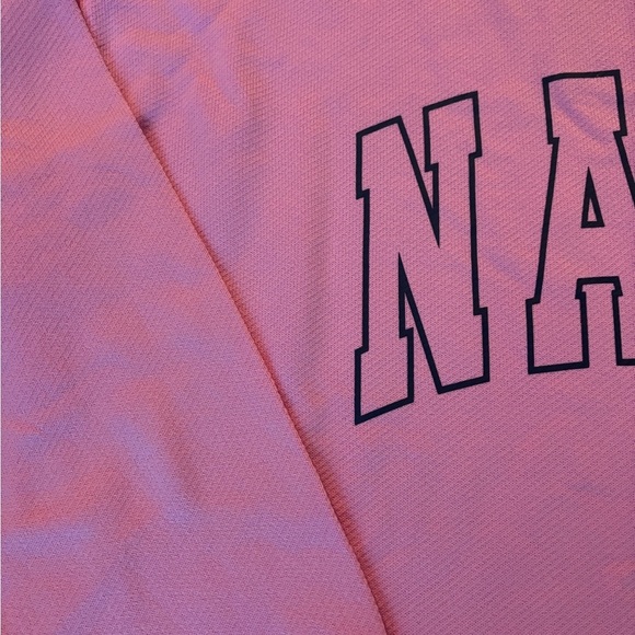 Ash Pink Crew Neck Sweatshirt with Bold Lettering - Picture 5 of 5